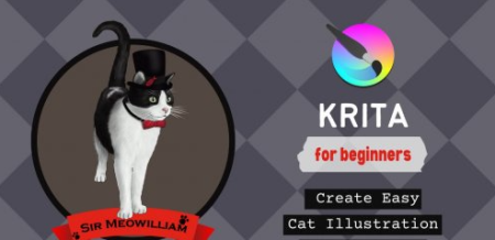 Krita for Beginners: Create Easy Cat Illustration Using Krita