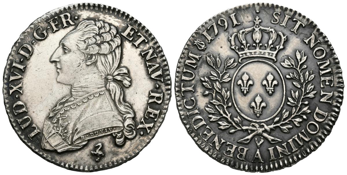Medio Escudo de Luis XVI 1791 2307-1-1