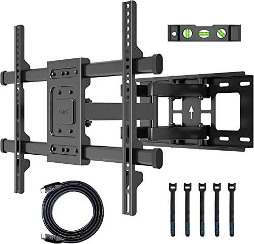 Amazon MXN: BONTEC Soporte de pared para pantallas de 32-85, articulado, inclinable y giratorio, hasta 60 kg, VESA Máx 600x400 mm 