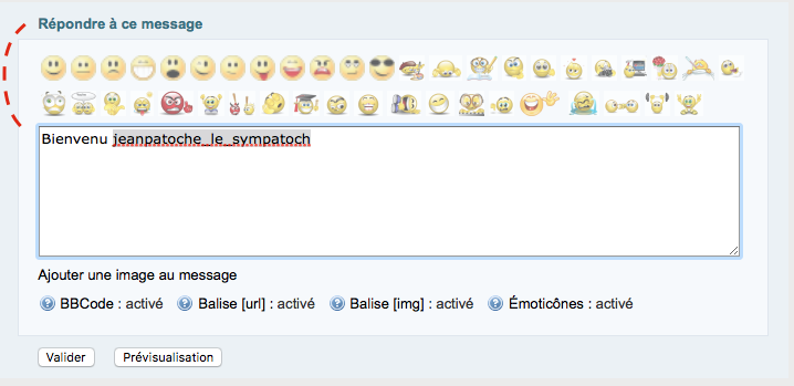 Balises des réponses AP Jany