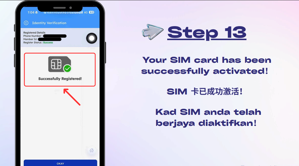 Screenshot rujukan proses MNP Eastel
