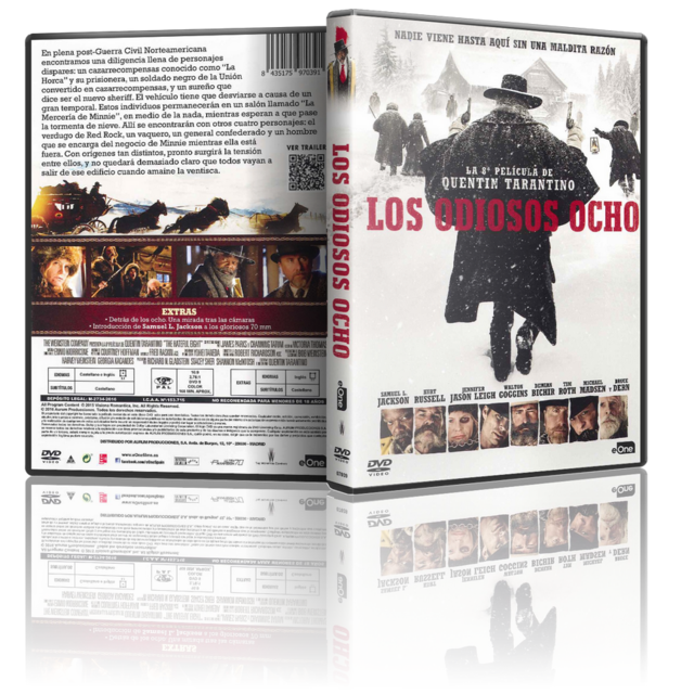 Portada - Los Odiosos Ocho [DVD9Full] [PAL] [Cast/Ing] [Sub:Cast] [2015] [Western]