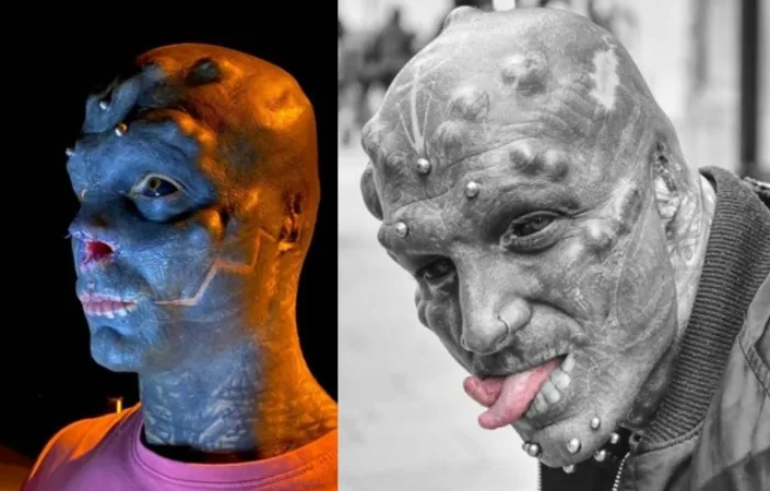 ‘Hombre extraterrestre negro’ insinúa que quiere dividir su pene en dos