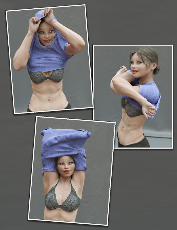 Everyday 2 "Undress" Poses and Clothes for Genesis 8 Female(s) (Updated 2020/08/24)