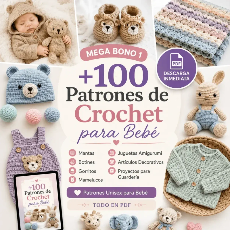+100 Patrones de Crochet para Bebé