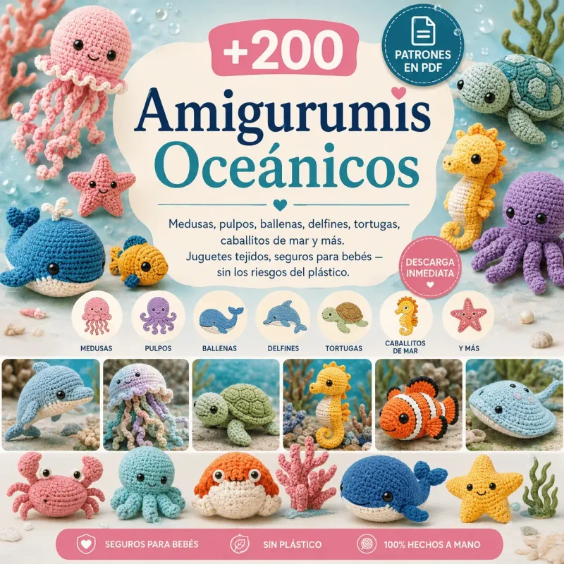 +200 Amigurumis Oceánicos