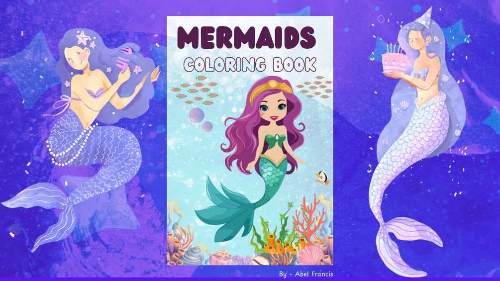 Shimmering Mermaid Scales Coloring Book