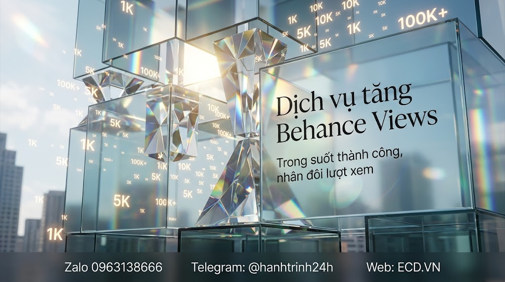 tăng behance views vĩnh viễn tăng impression
