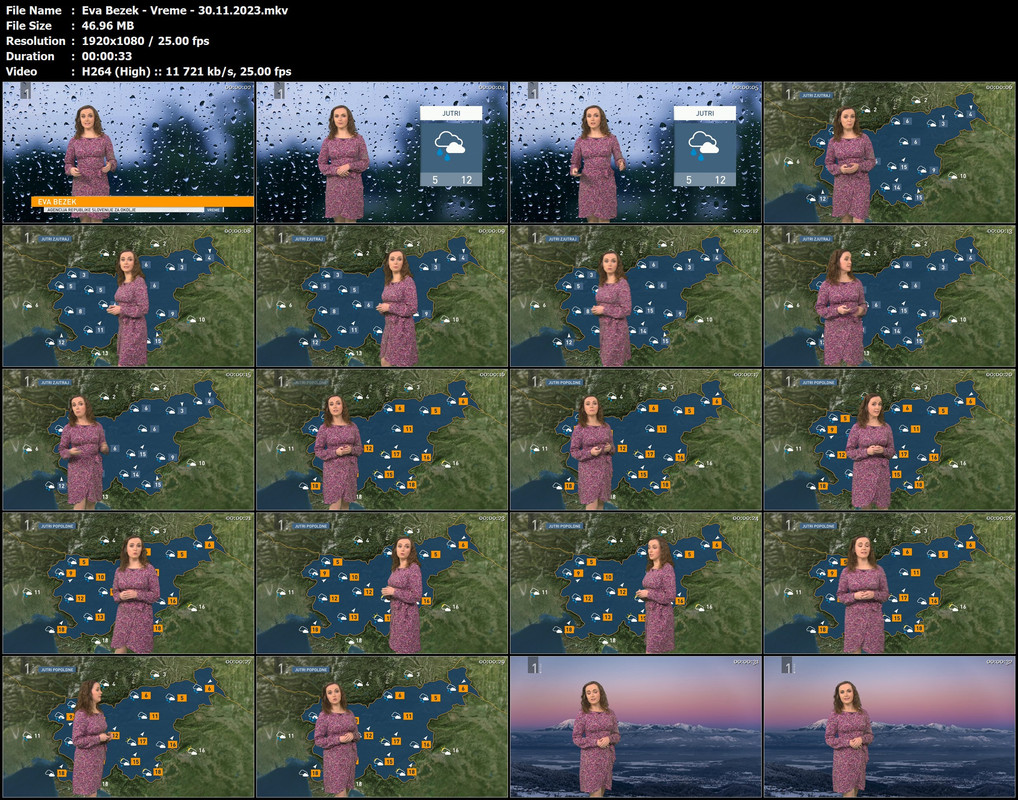 Eva Bezek Vreme 30.11.2023 Bilder und Videos der