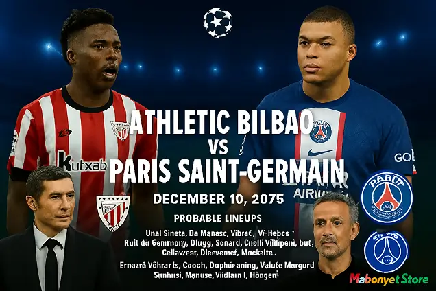مباراة أتلتيك بيلباو ضد باريس سان جيرمان في دوري أبطال أوروبا