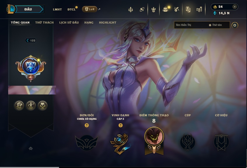 Acc LMHT # - Không Khung