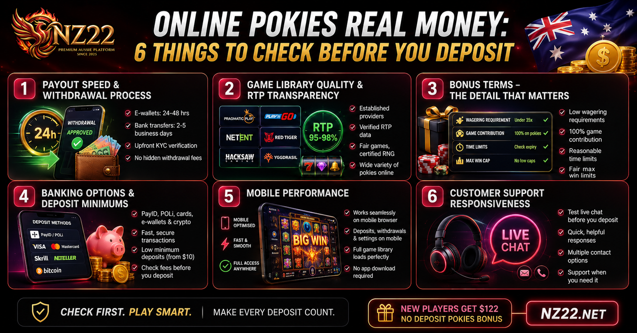 online pokies real money