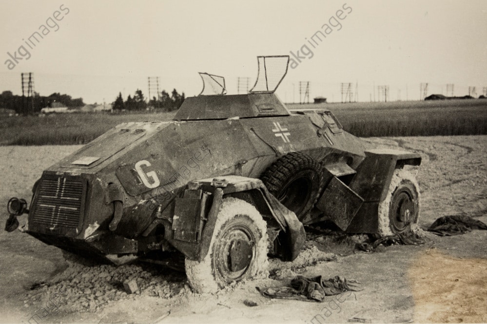 Zerstörter deutscher Panzer