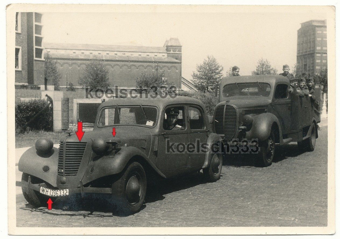 Foto Norwegen französischer Citroen PKW Ford V 8