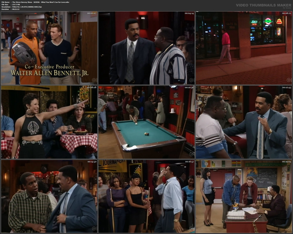 The Steve Harvey Show - S03E06 - What You Won't Cue for Love.mkv