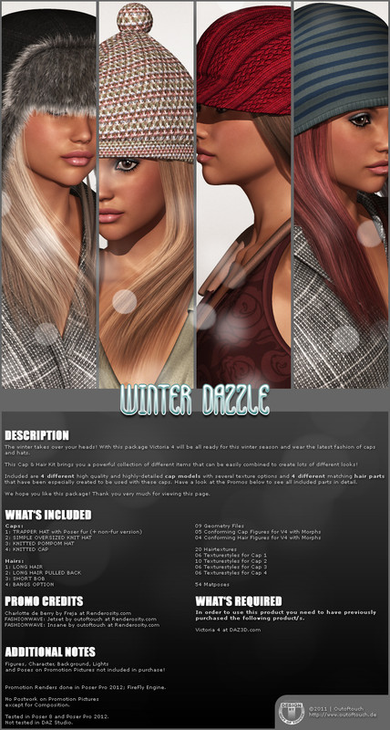 WINTER DAZZLE Caps & Hair Kit