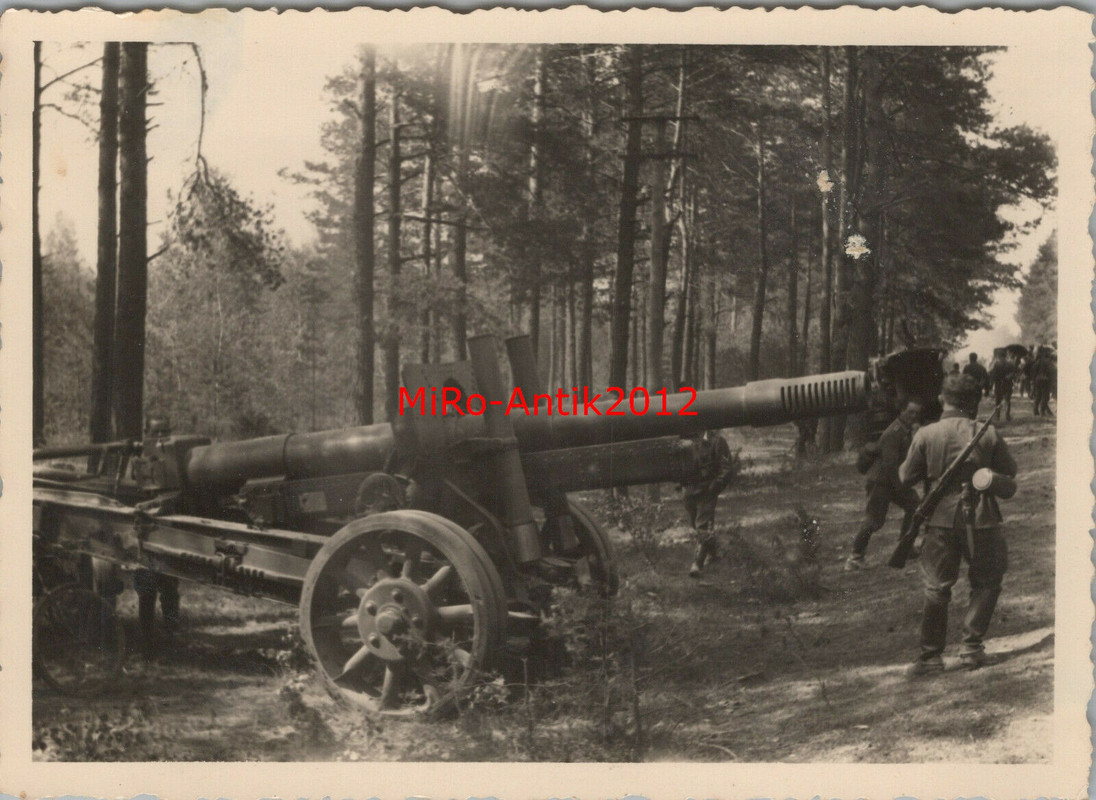 russisches Beute Geschütz bei Borschtschewka 1941