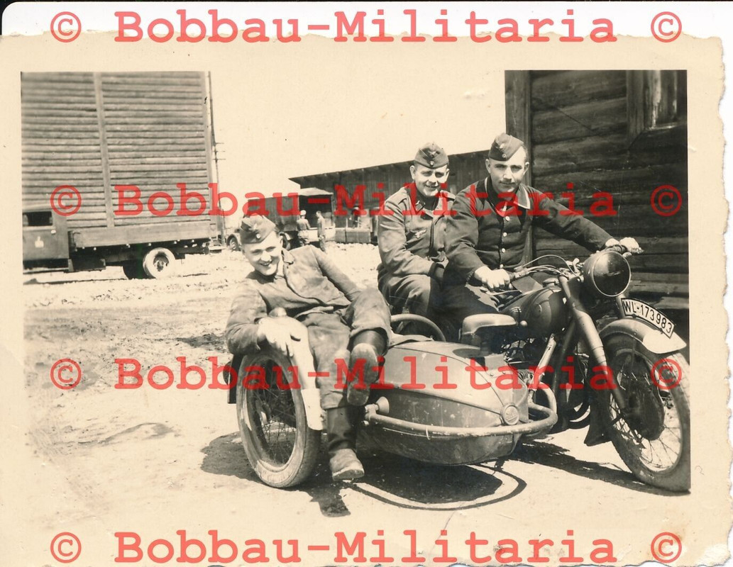 Russland Luftwaffe Felddivision Motorrad NSU Zündapp Steib Beiwagen NOTEK
