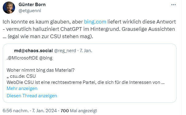 Bing und die CSU