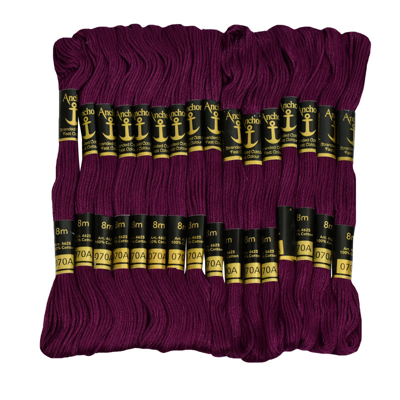 Anchor Cross Stitch Threads Stranded Cotton Beautiful Embroidery Floss 25 Skeins - Picture 153 of 156