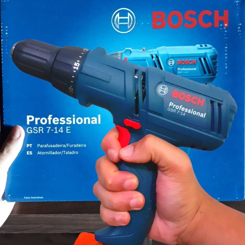 Bosch Parafusadeira E Furadeira Gsr 7-14 E 400W Com Cabo De 4M