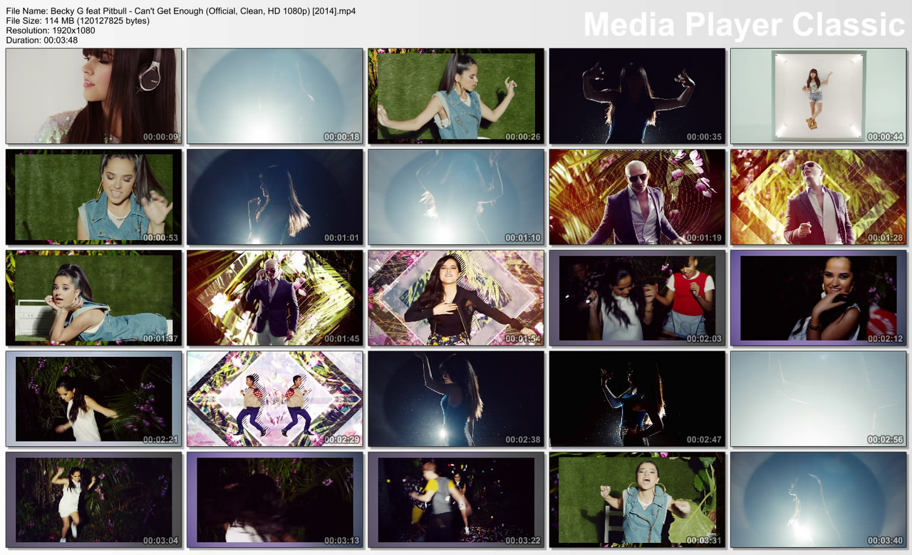 Becky G feat Pitbull - Can't Get Enough (Official, Clean, HD 1080p) [2014]
