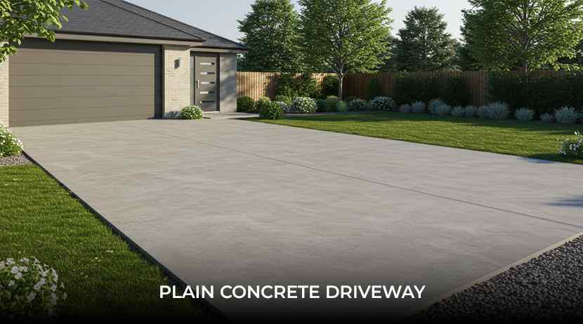 Plain-Concrete-Driveway