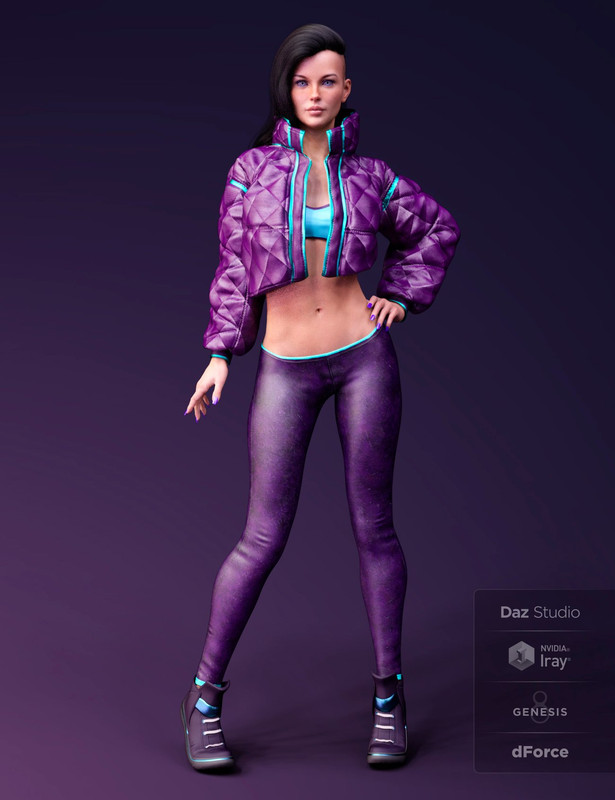 X-Fashion Street Dancer Outfit for Genesis 8 Female(s)