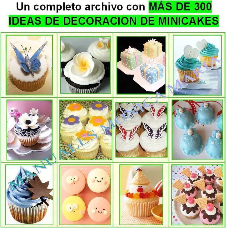 curso de mini tortas decoracion pastillaje de muffins