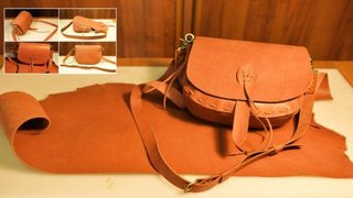 DIY Leathercrafting Make your own Leather Bag in 2 hours
