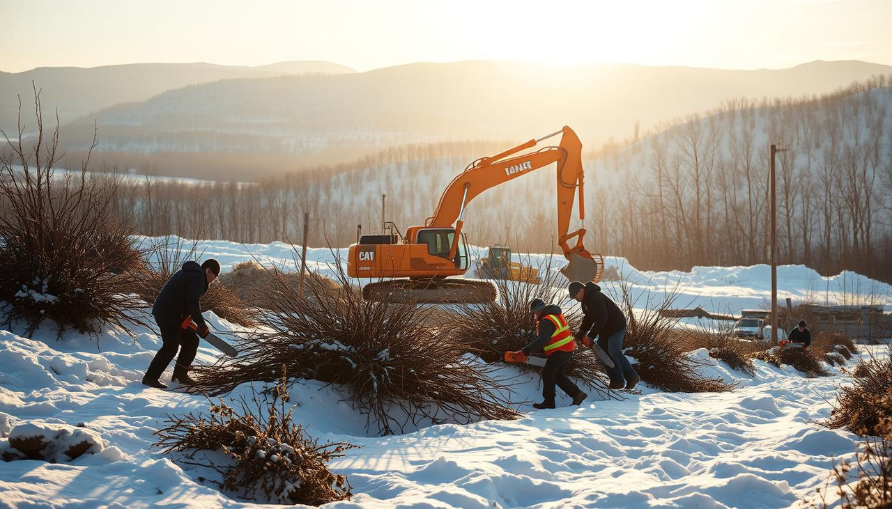 Расчистили осенью — строим весной: почему вырубку деревьев и кустарников на стройплощадке лучше провести до зимы