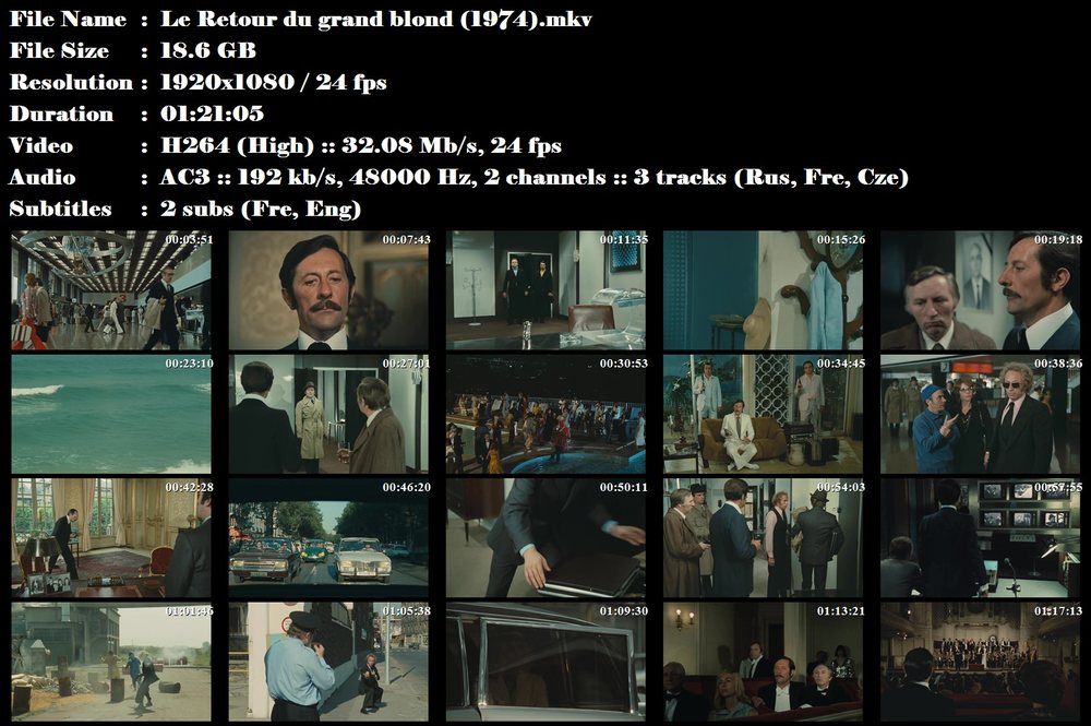 Re: Návrat velkého blondýna / Retour du grand blond (1974)