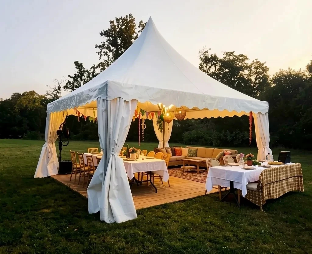 Аренда шатра пагода на мероприятие - ракурс 2