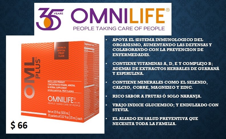 OML PLUS (sabor a frutas y naranja)