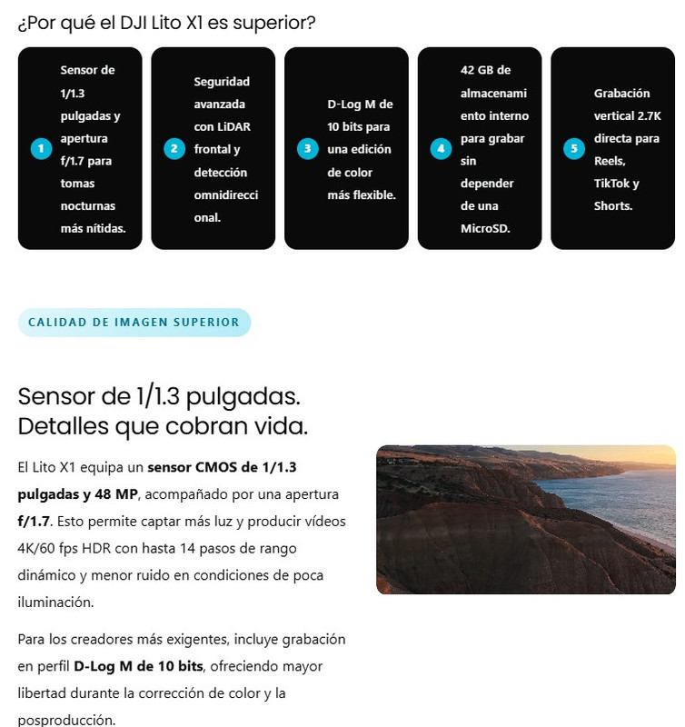 DRON DJI LITO X1 2