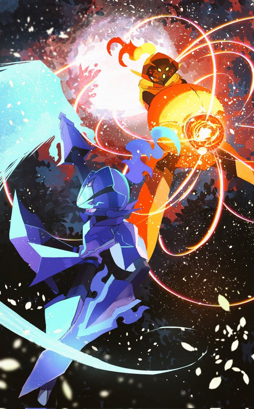 ceruledge-and-armarouge-pokemon-drawn-by