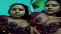 porn96 Mallu Aunty Squeezes Boobs And Masturbates