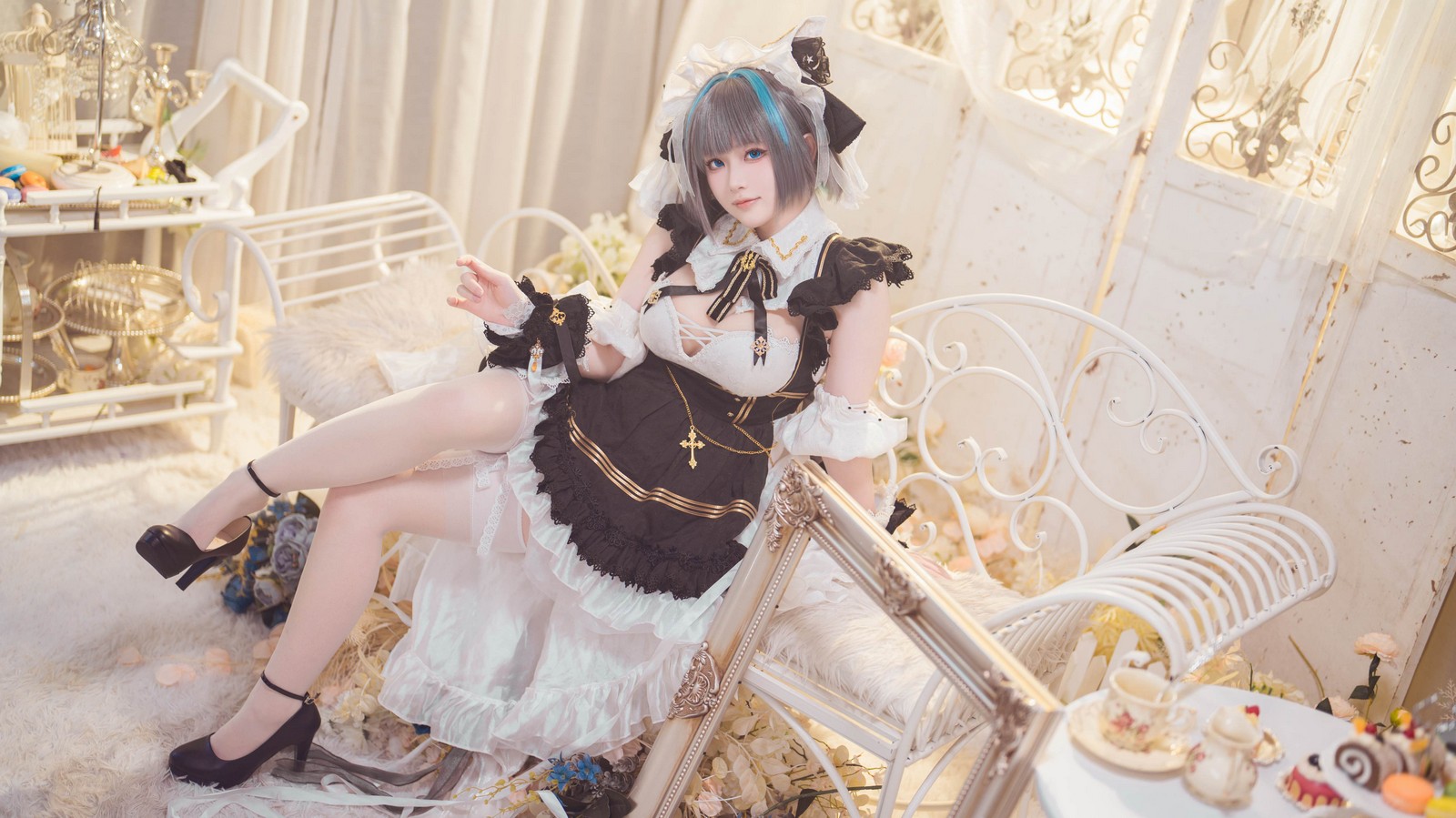 屿鱼 Yuyu 碧蓝航线 柴郡 Cosplay 写真图集｜Azur Lane（54P｜138MB）插图6