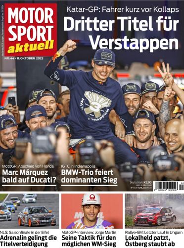 Cover: Motorsport aktuell Magazin No 44 vom 11  Oktober 2023