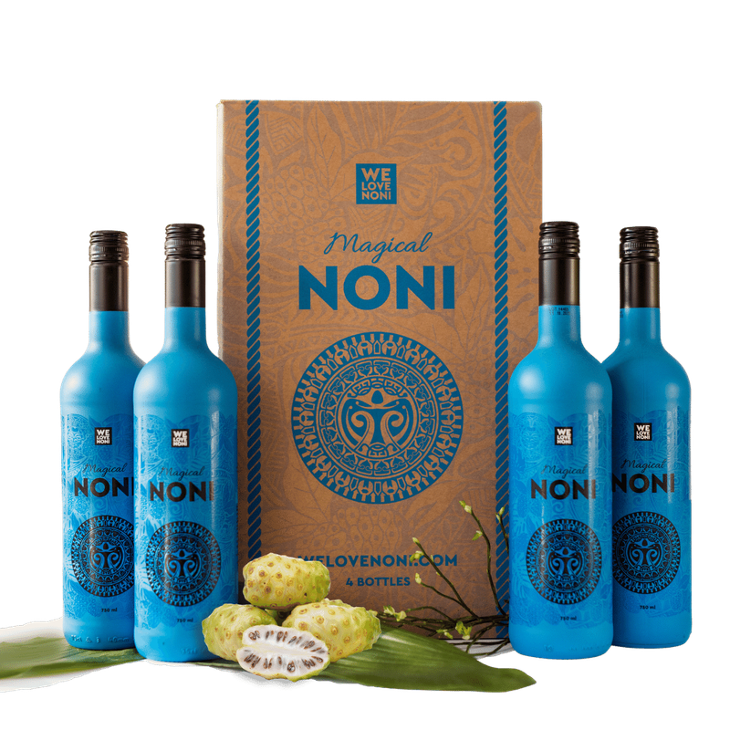 Magical Noni 4 x 750 ml — premium fermented noni juice | We Love Noni Global Ireland
