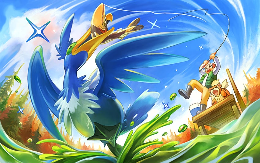 growlithe-cramorant-and-arrokuda-pokemon