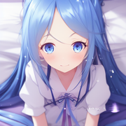 00387-2108107580-DATE_ A_LIVE, 13yo little girl, exquisite anime  palace_bedroom, Full_body, blue_ha