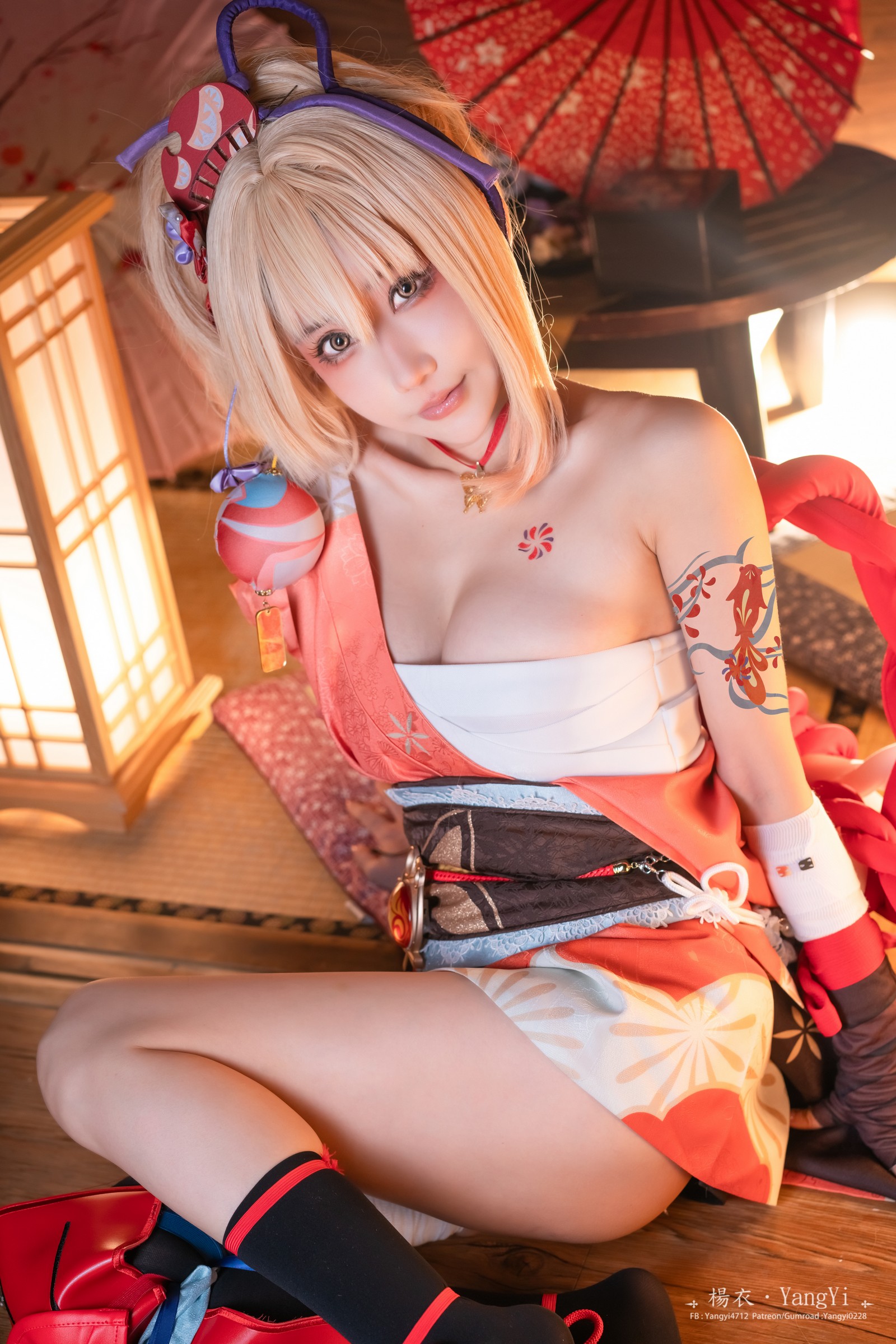 楊衣 Yangyi – Yoimiya 宵宫 Cosplay 写真视频（38P+1V-202MB）原神角色插图6