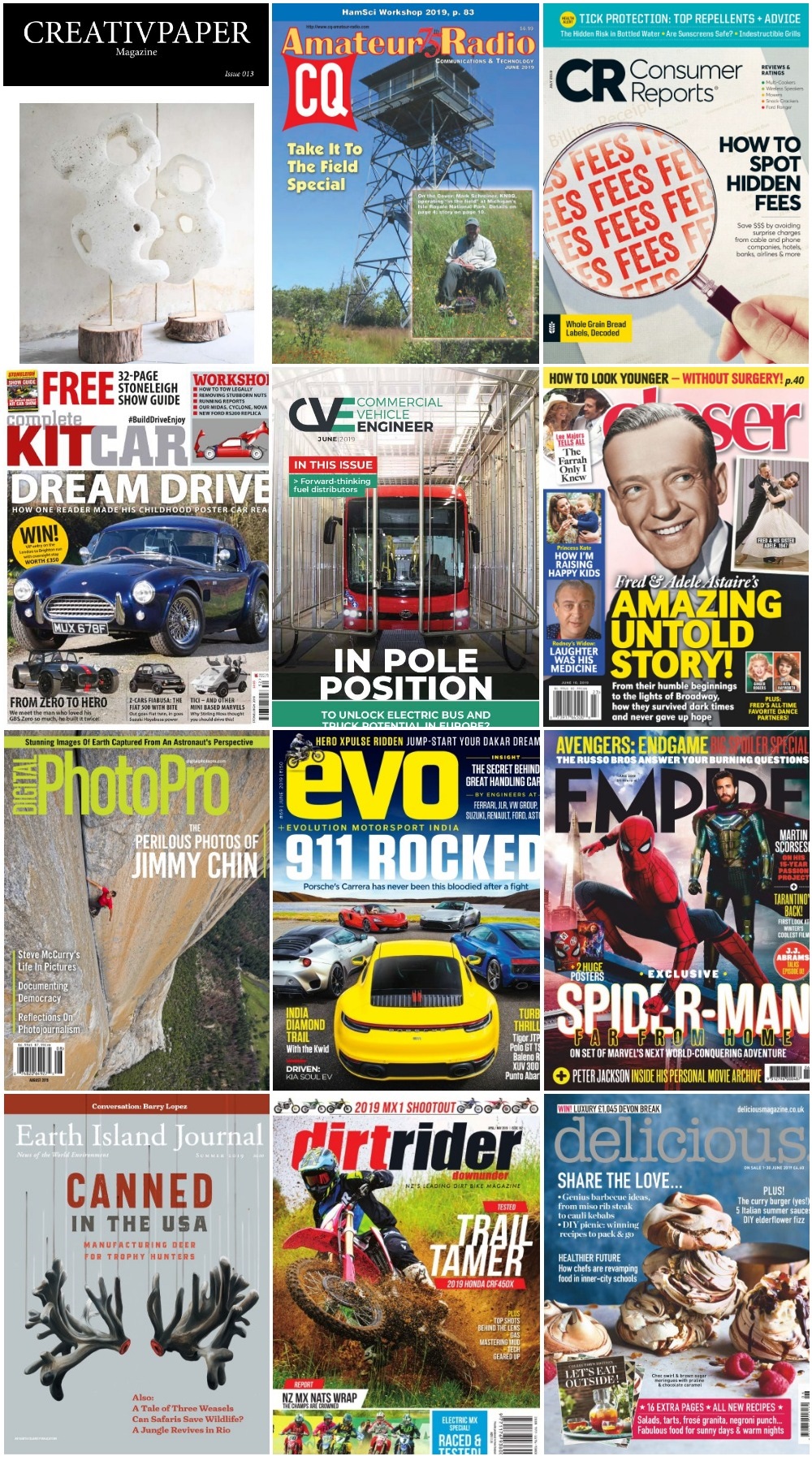 50 Assorted Magazines - June 14 2019