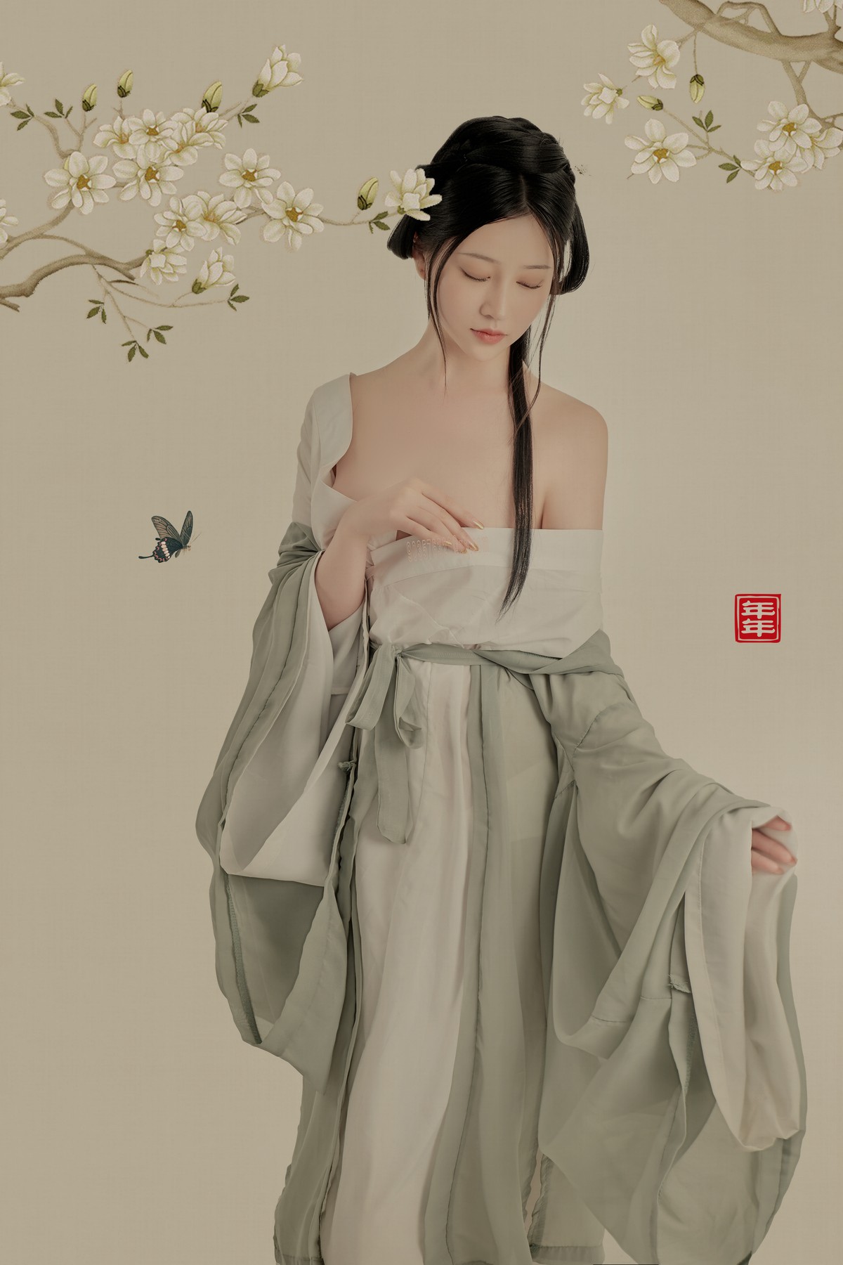 年年nnian 白玉兰写真 花系清新风图集插图4