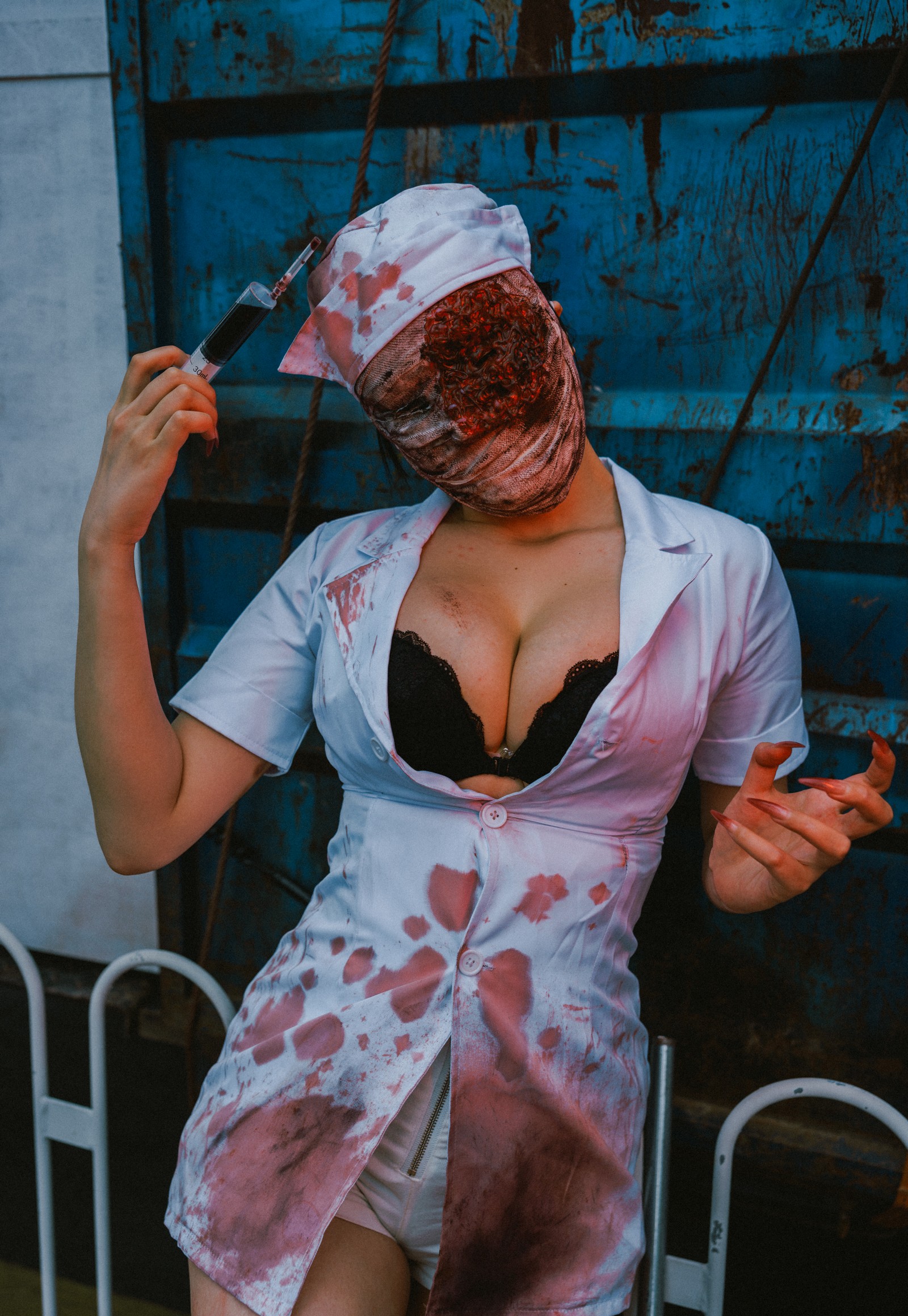 兔胖胖min – 寂静岭 丧尸护士 Cosplay 高清写真集（41P-249MB）恐怖题材插图2