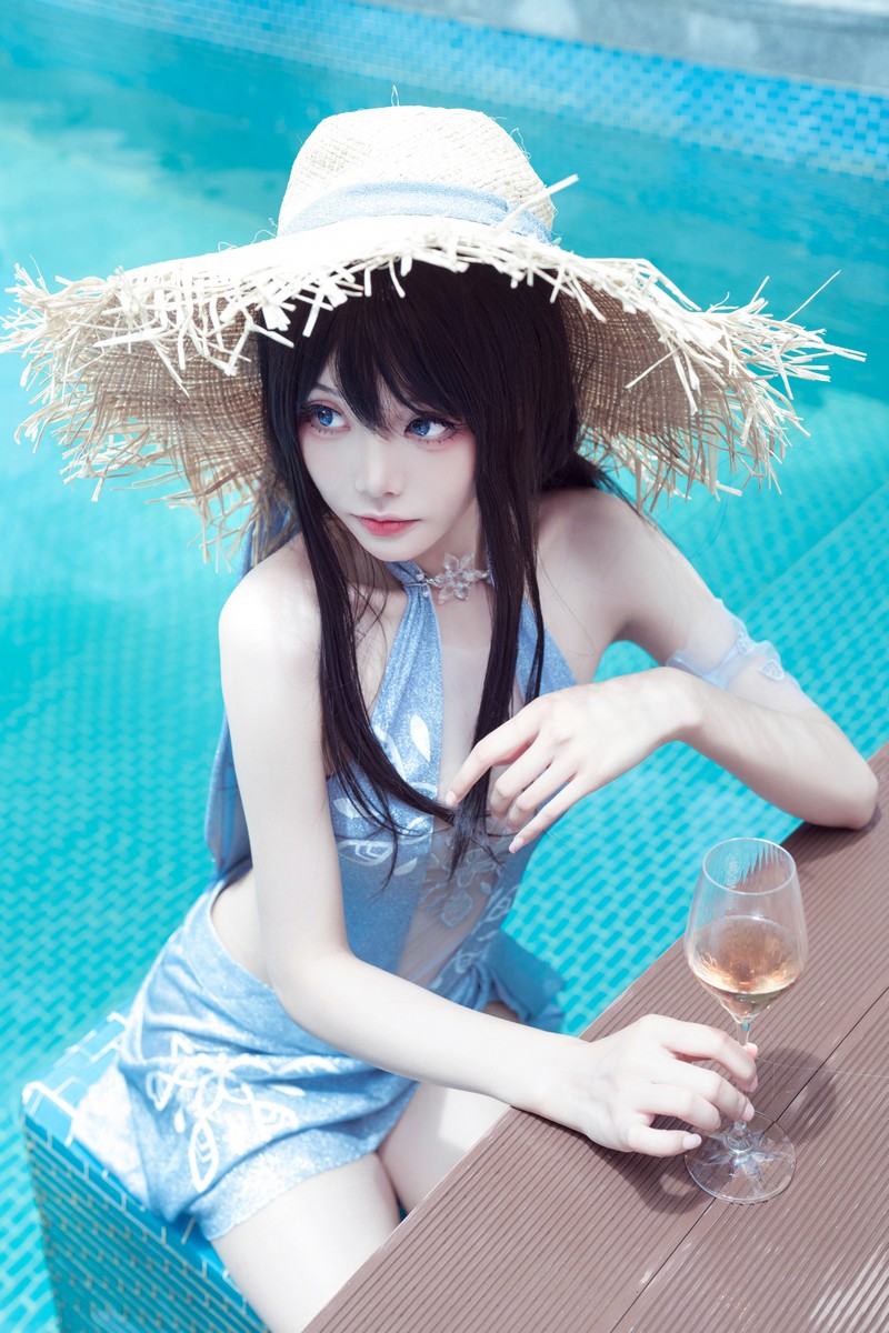 艾西Aiwest 永劫无间顾清寒Cosplay写真图集 游戏角色高清美图 18P (183M)插图5