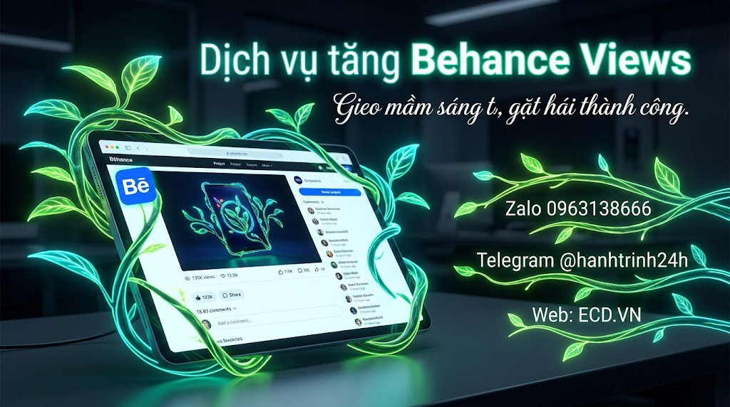 tăng behance views bền vững tăng lượt xem