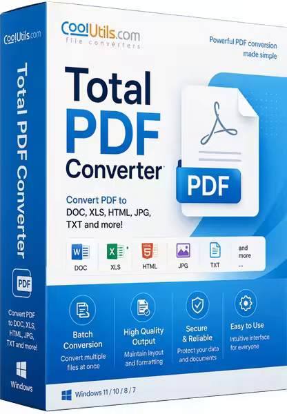 Coolutils Total PDF Converter 6.5.0.158 Multilingual