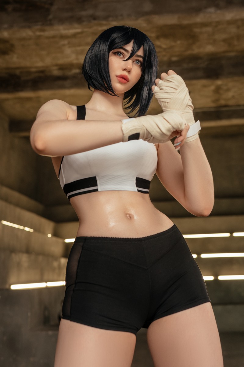 Alina Becker 三笠 Mikasa Ackerman Cosplay 进击的巨人 健身主题写真【36P-47.8M】插图7